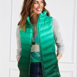 Highland Green Ombré Talbots Vest Size Women’s Medium